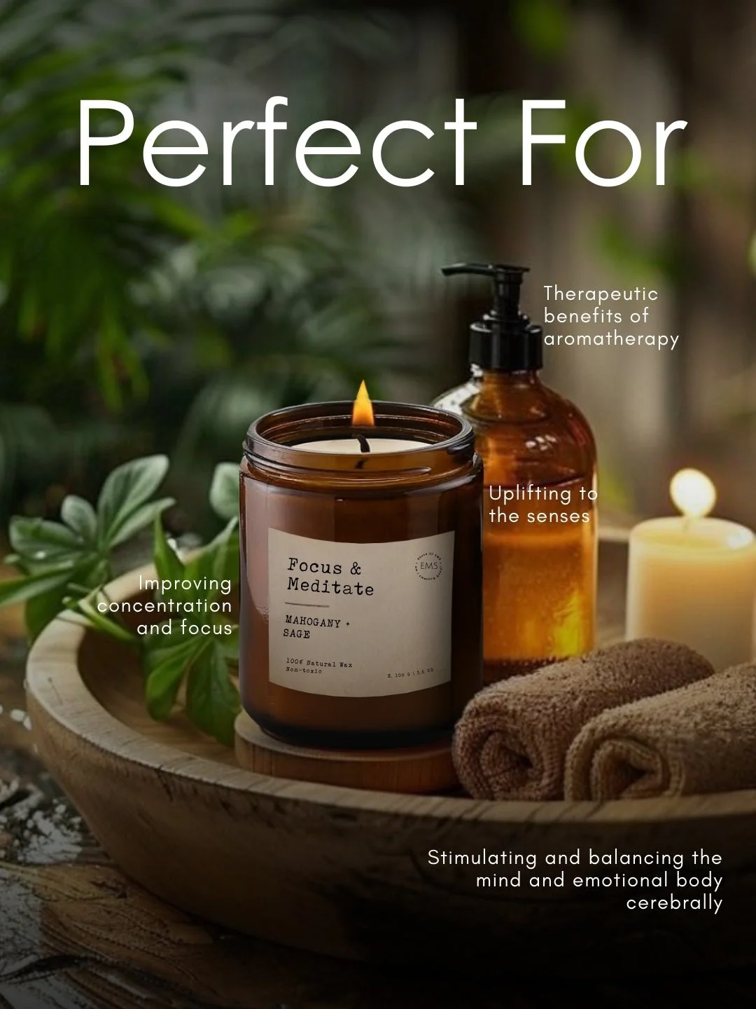 Aromatherapy Scented Candles Set of 4 - Image 3