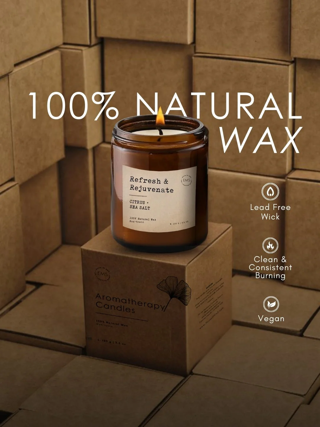 Refresh & Rejuvenate | Aromatherapy Scented Candles - Image 4