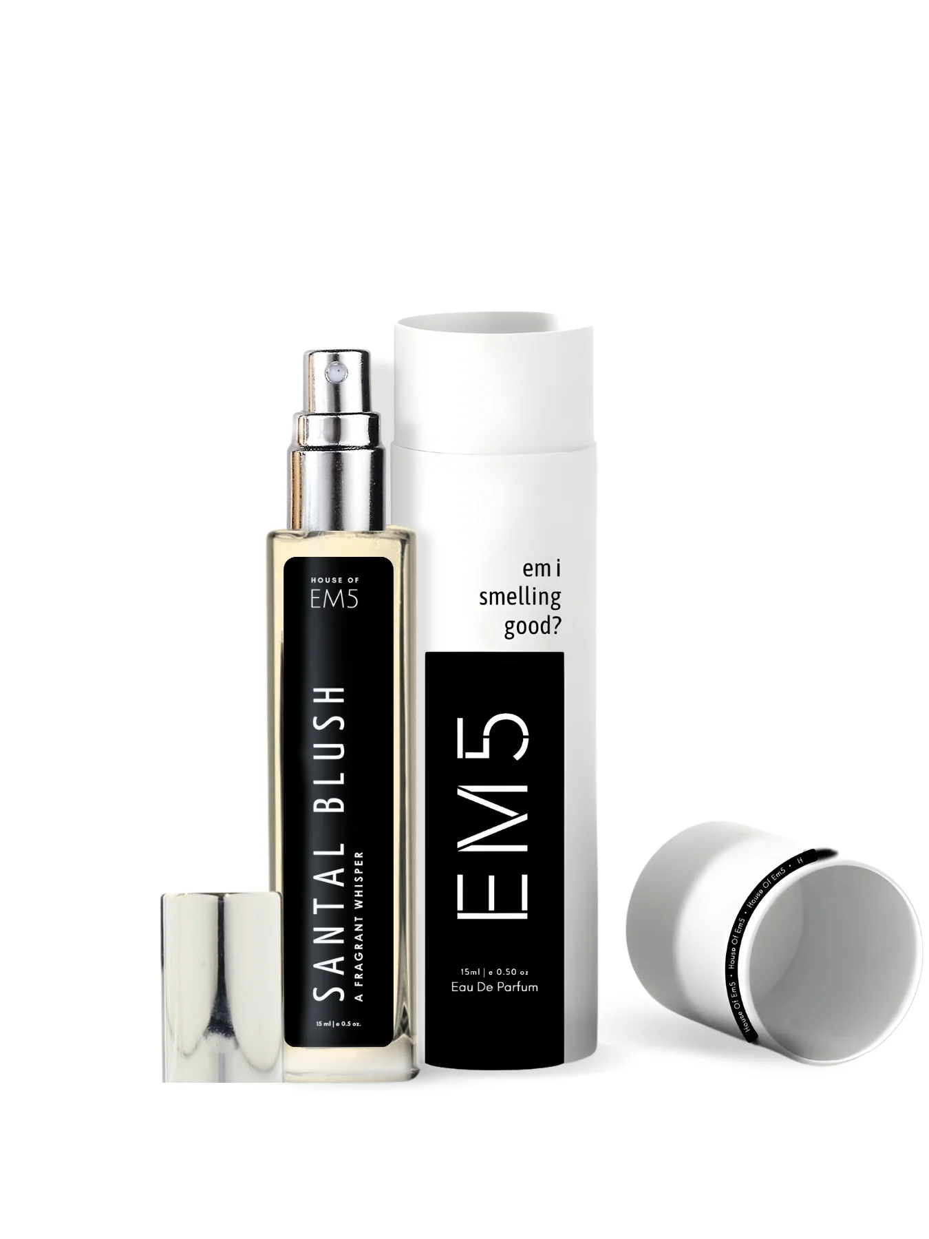 EM5™ Santal Blush Perfume  | Eau De Parfum Spray for Women | Woody Musky Oud Fragrance Accords | Luxury Gift for Her | Sizes Available: 50 ml / 15 ml - Image 7