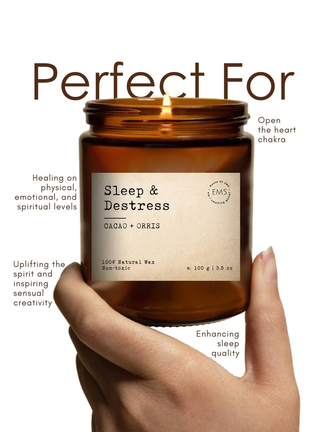 Sleep & Destress | Aromatherapy Scented Candles - Image 4